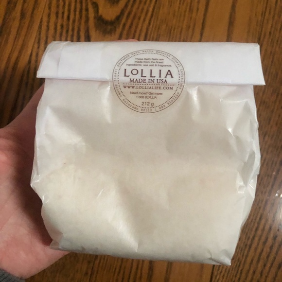 lollia relax fine bathing salt 7.5oz lavender and honey - Picture 5 of 7